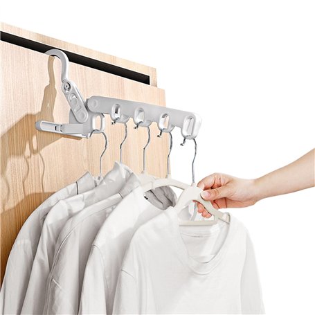 Cintre Pliable Voyage Porte Manteau Patere Porte avec 5 Trous