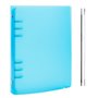 BAOFALI Couverture de classeur A5 à 6 anneaux en PVC souple transparent pour carnet rechargeable avec surface mate pour le stock