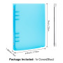 BAOFALI Couverture de classeur A5 à 6 anneaux en PVC souple transparent pour carnet rechargeable avec surface mate pour le stock