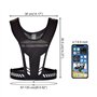 QIURUYUE Gilet de course pour homme et femme avec gourde - Léger - Réfléchissant - Support pour téléphone portable - Pour homme 