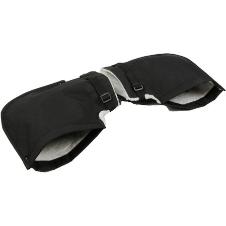XUEQI guidon moto coupe-vent en velours chaud pour l'hiver