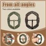 Zzcy 8Pcs Boucles de Bretelles et Ceinture en Métal Vieilli Antique pour Pantalons Traditionnels, Ceintures et Vêtements 3.5cm