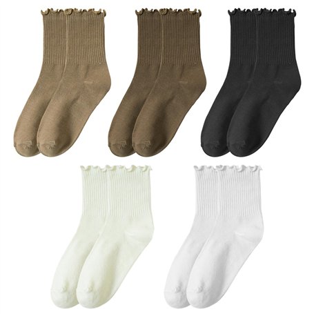 HDGSAFD 5 paires de chaussettes à volants