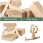 Zikenis 13 Pièces Tilleul Sculpture, 3 Tailles Blocs de Sculpture en Bois de Tilleul, pour Sculptures DIY et Tournage, Enfants A
