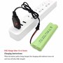 Gecoty® Piles AA Rechargeables Ni-MH, Batterie RC 4.8V 2400mAh avec câble de Charge et Prise SM pour télécommande de Voiture, éc