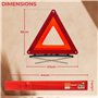 GADLANE Triangle De Signalisation Homologué ECE Réfléchissant Pliable Alerte De Sécurité Lot De 2