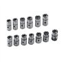 Zoomtools Lot de 17 coupe-sièges d'injecteur diesel, kit de nettoyage de siège d'injecteur, outil de nettoyage de sièges d'injec