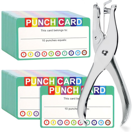 150 cartes perforées