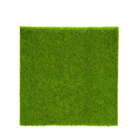 Gazon Artificiel 2 Tailles Tapis Synthétique Gazon Pelouse Jardin Micro Paysage Ornement Décor À La Maison (15*15 cm)faux grass