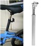 Tige de Selle de Vélo, Tube de Selle d'Amortisseur 27.2mm 31.6mm à Pression Hydraulique Tige Fixe de Selle de Vélo(27.2mm-Silver