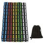 YOUSHARES 50PC D6 Dés Carré en Noir - Dés Standards 16mm à 6 Faces avec Sac de Transport pour Jeux de Tenzi
