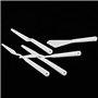 5pcs Couteaux à Palette à Peinture en Plastique Couleur Blanche Palette Couteaux Peinture Art Pigment Spatules