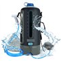 AFISHTOUR Sac de douche portable de camping – Sac d'eau solaire de 12 L avec pompe à pied et pommeau de douche – Douche de campi