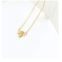 Collier ras du cou avec pendentif abeille pour femmes, adolescentes, filles, argent sterling S925, délicat cristal CZ diamant re