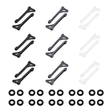 9 Paires De Couvre-Jambes De Lunettes Et 10 Paires De Housses Rondes Antidérapantes