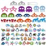 KSBBHDS 20 Morceaux De Cordes De Masque Animal Marin Et 50 Autocollants