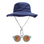 BIFHIG 1 Chapeau De Bébé Marine Et 1 Lunettes De Soleil