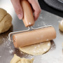 Paquet De 2 Rouleaux À Pâtisserie, Rouleau À Pâtisserie En Bois Avec Roulettes, Rouleau À Pâtisserie À Deux Extrémités, Rouleau