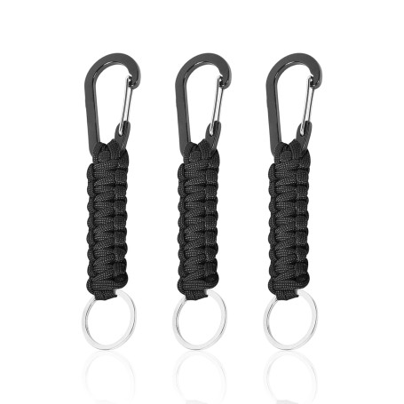 3 Pièces De Chaînes De Clés De Câble Tressées