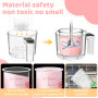 BBWELL 4 Pièces Pot pour Ninja Creamy Deluxe,Récipients à Crème Glacée de Rechange pour Ninja Creami Deluxe Nc501/Nc500,Machine