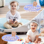 USHOP Casque Anti Bruit Bébé,2 en 1 Écouteurs pour Bébés,Réduire de 25 dB,Bandeau et Arceau Réglable,Protections Auditives pour 