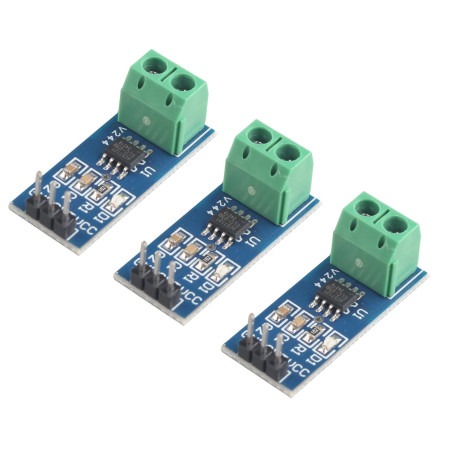 HALJIA Lot de 3 modules de capteur de courant ACS712 ACS712ELC-05B 5 A compatible avec Arduino