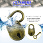 VCRANONR 3 PCS Cadenas Vintage en Alliage de Zinc 35 * 21 cm Cadenas de Forme d'Ours Antirouille Mini Cadenas Vintage Robuste av