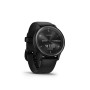 Garmin vívomove Sport - Montre connectée à aiguilles mécaniques et écran tactile - Gray avec bracelet noir - Boîtier 40 mm (Reco