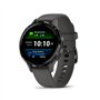 Garmin Venu 3S - Montre connectée GPS Sport et santé - Gray avec Bracelet Gris foncé (Reconditionné)