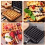Gaufrier Fonte, Moule À Gaufres Base En Aluminium Fondu Cuisinière Belgique Gaufrier Ménage Cuisine Gaz Gaufre Anti-Adhésif Plat