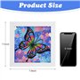 Uirheurd Diamond Painting Enfant Kit de Peinture Diamant Papillon Avec Cadre Diamond Painting Papillon Art Diamant Papillon pour