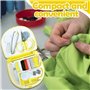 JUGUTA Kit De Couture De Base, Mini Kit De Couture De Voyage Pour Enfants, Kit De Couture Pratique Avec De Nombreux Accessoires