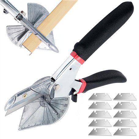 Mritrit Cisaille à Onglet 45°-135° en Acier Inoxydable