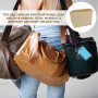 Mritrit Organiseur de sac, organiseur de sac à main, organiseur de sac à main en feutre avec séparateurs, organiseur de sac four