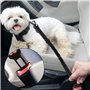Tunejoy Ceinture Chien pour Voiture Harnais Voiture de Securite Chien avec Système d'absorption des Chocs et Mousqueton Solide R