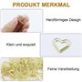 Lot de 110 pinces en forme de cœur - Trombones en forme de cœur - Pinces de tri de documents - Pour décoration, bricolage, carne