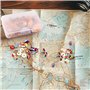 Punaises Creative 100 Pièces Drapeau National Push Pins pour Tableau d'Affichage, Carte, Bureau