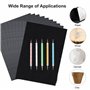 Papier de Carbone 100 Feuilles A4 Noir Graphite Transfert Papier avec 5 Pcs Stylet à Embosser pour Bois Toile