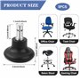 Cloche Glisse Roues de Cloche Chaise Bureau, Remplacement Roues Pivotantes Chaise aux Roulettes Fixes 11/22 mm, Roulettes de Cha