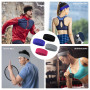 Lot de 4 serre-tête en coton polyester - Accessoire de sport - Bande élastique antidérapante - Pour hommes et femmes - Convient