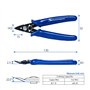 SPEEDWOX 5 Inch Flush Cut Wire Cutters Small Flush Cutter Pliers Diagonal Side Cutting Plier Mini Electronic Scissors Micro Shea
