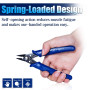 SPEEDWOX 5 Inch Flush Cut Wire Cutters Small Flush Cutter Pliers Diagonal Side Cutting Plier Mini Electronic Scissors Micro Shea