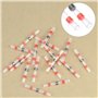 Bestgle 10PCS 3mm (1/8")Tige Longue Double Coupe Fraises en Carbure de Tungstène Limes Rotatives Fraises Diamantées Ensemble d'E
