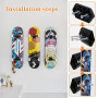 Support Mural pour Skateboard