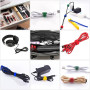 Attache Cable,60 Pcs Réutilisables Serre Cable,Sangles Câbles à Crochet,Microfibre Organisateur pour Cordes et Gestion des Câble