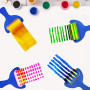 Éponge Brosses de Peinture Enfant Ensemble Pinceaux et Tablier 48 Pièces Art DIY Outils d'art d'apprentissage Précoce d’Bambin p