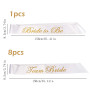8 pcsTeam Bride Hen Party Sash +1pcs Bride to Be Sash