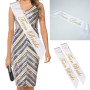 9Pcs Jga Sash, 8 pcsTeam Bride Hen Party Sash +1pcs Bride to Be Sash, Accessoires de Mariée, Utilisé pour les Enterrements de vi