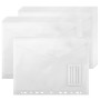 LEXININ Lot de 40 Pochettes A4 Rangement Plastique Transparent avec Poche pour Étiquettes