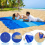 Kezidhp Couverture de plage sans sable - Super grande - 220 x 210 cm - Imperméable - Anti-sable - Tapis de plage doux - Portable